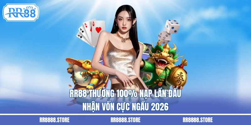 RR88 Thưởng 100% Nạp Lần Đầu - Nhận Vốn Cực Ngầu 2026