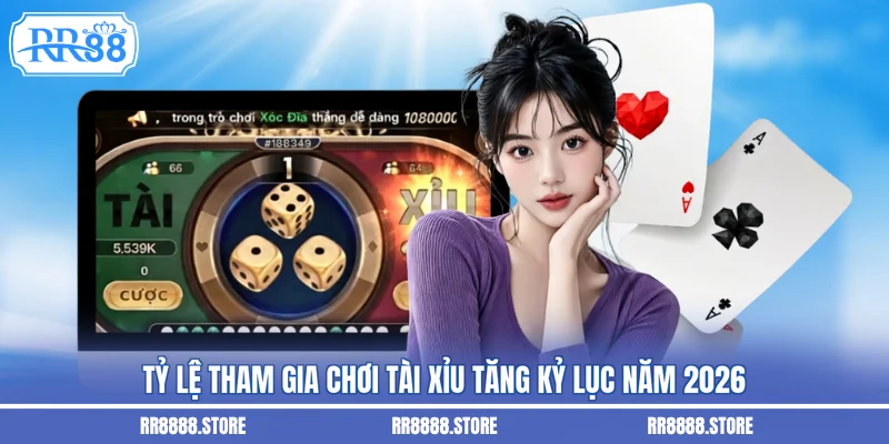 Tỷ lệ tham gia chơi tài xỉu tăng kỷ lục năm 2026